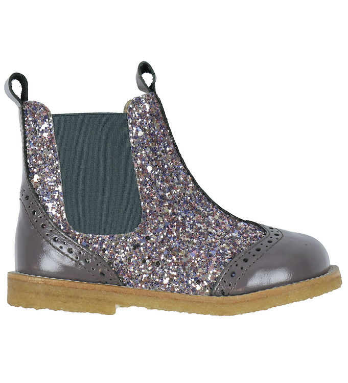 Angulus Støvler - Chelsea - Lavender/Pastel m. Glitter