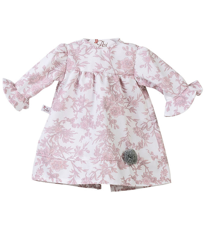 Asi Dukketøj - 57 cm - Pepa - Dusty Pink Floral Piqué Asi Dukketøj - 57 cm - Pepa - Dusty Pink Floral Piqué