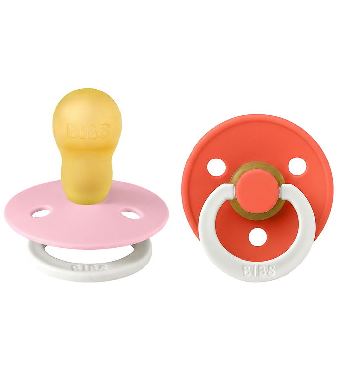 BIBS Colour Natsutter - Str. 3 - Rund - 2-pak - Baby Pink/Tango BIBS Colour Natsutter - Str. 3 - Rund - 2-pak - Baby Pink/Tango
