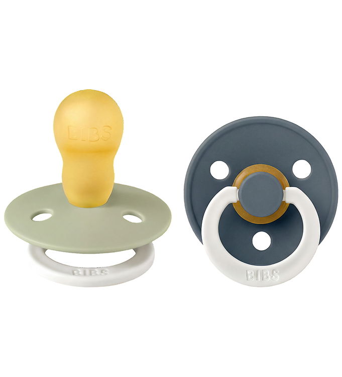 BIBS Colour Natsutter - Str. 3 - Rund - 2-pak - Sage/Pine BIBS Colour Natsutter - Str. 3 - Rund - 2-pak - Sage/Pine