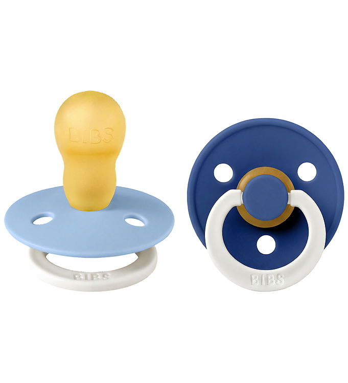 BIBS Colour Natsutter - Str. 3 - Rund - 2-pak - Sky Blue/Cornflo BIBS Colour Natsutter - Str. 3 - Rund - 2-pak - Sky Blue/Cornflo