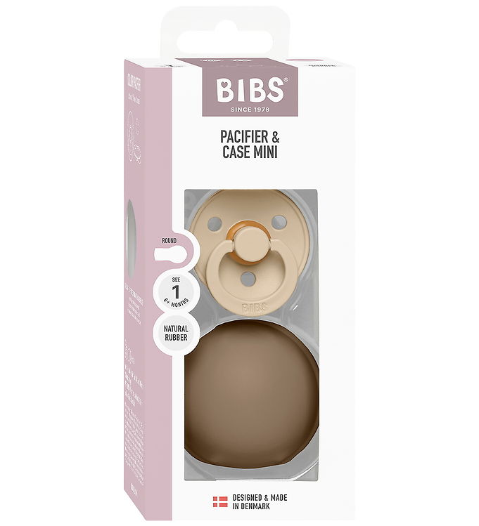 BIBS Colour Sut/Sutteboks - Str. 1 - Rund - Vanilla/Dark Oak BIBS Colour Sut/Sutteboks - Str. 1 - Rund - Vanilla/Dark Oak