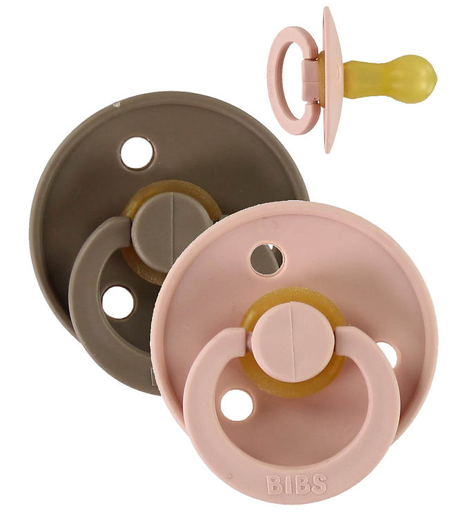 BIBS Colour Sutter - Str. 2 - 2-pak - Rund - Dark Oak/Blush BIBS Colour Sutter - Str. 2 - 2-pak - Rund - Dark Oak/Blush