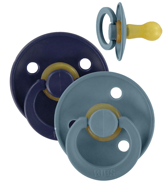 BIBS Colour Sutter - Str. 2 - 2-pak - Rund - Deep Space/Petrol BIBS Colour Sutter - Str. 2 - 2-pak - Rund - Deep Space/Petrol