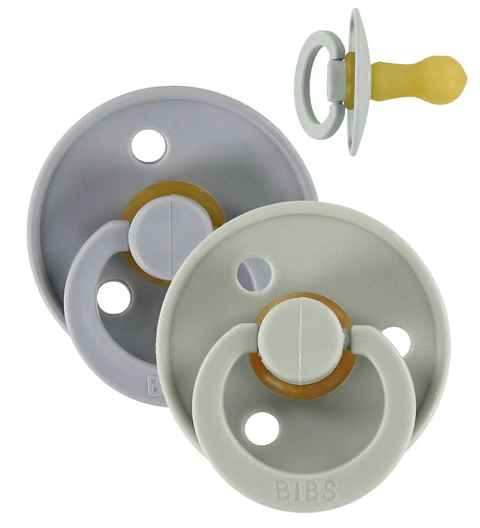 BIBS Colour Sutter - Str. 2 - 2-pak - Rund - Sage/Cloud BIBS Colour Sutter - Str. 2 - 2-pak - Rund - Sage/Cloud