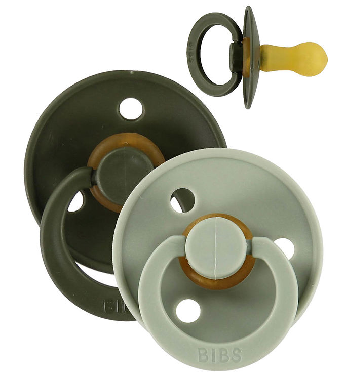 BIBS Colour Sutter - Str. 2 - 2-pak - Rund - Sage/Hunter Green BIBS Colour Sutter - Str. 2 - 2-pak - Rund - Sage/Hunter Green