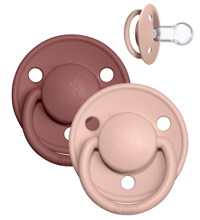 BIBS De Lux Sutter - 2-pak - Rund - Woodchuck/Blush BIBS De Lux Sutter - 2-pak - Rund - Woodchuck/Blush