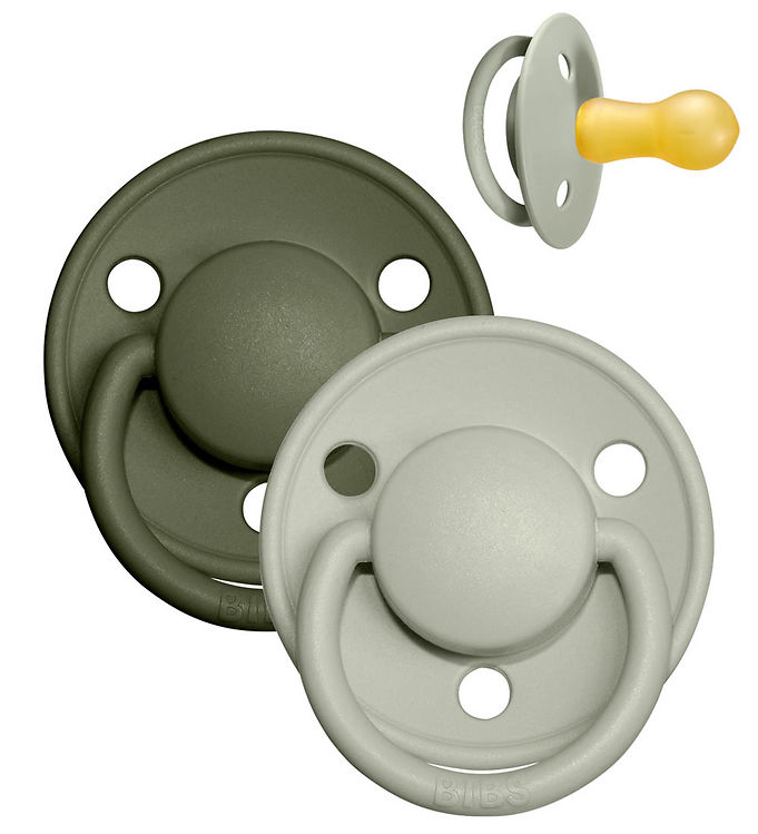 BIBS De Lux Sutter - Str. 2 - 2-pak - Rund- Sage/Hunter Green BIBS De Lux Sutter - Str. 2 - 2-pak - Rund- Sage/Hunter Green