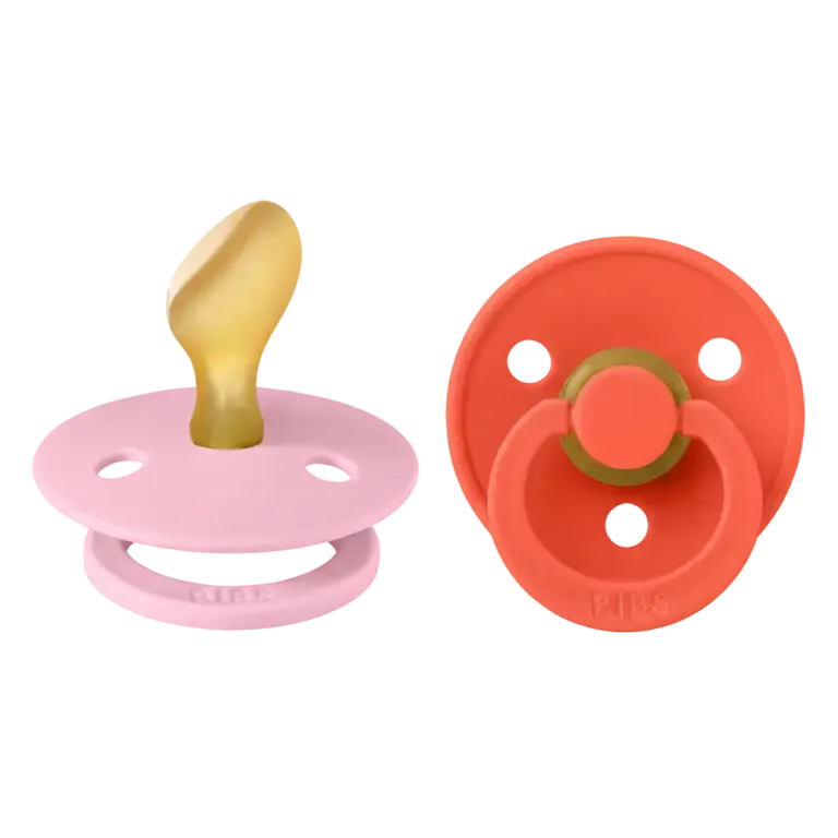 BIBS Sut 2 pk Anatomisk Latex Str 2 - Babypink Tango