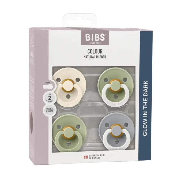 BIBS Sut Colour 4-pk Latex Str. 2 - Sage Glow Mix