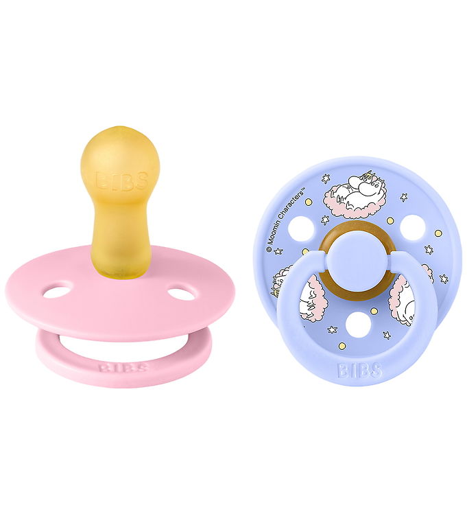 BIBS x Moomin Colour Sutter - Str. 2 - 2-pak - Baby Pink Mix BIBS x Moomin Colour Sutter - Str. 2 - 2-pak - Baby Pink Mix