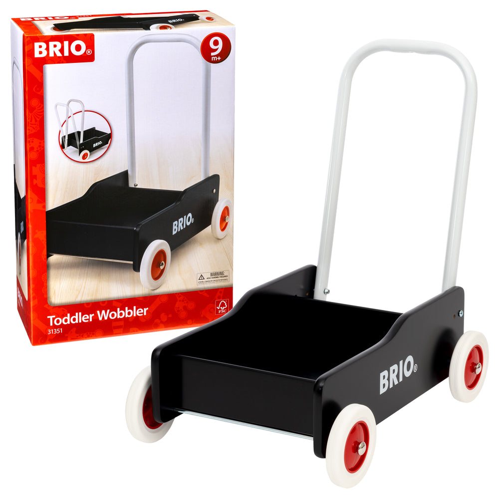 BRIO 31351 Lære-gå-vogn, sort BRIO 31351 Lære-gå-vogn, sort