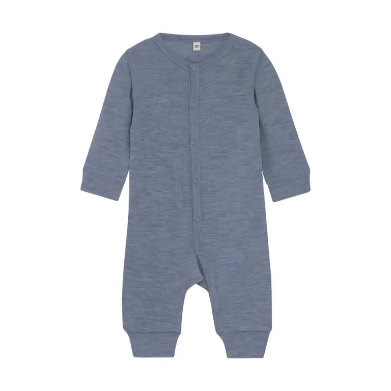 BeKids Uld Jumpsuit - Folkstone Gray Melange - 90