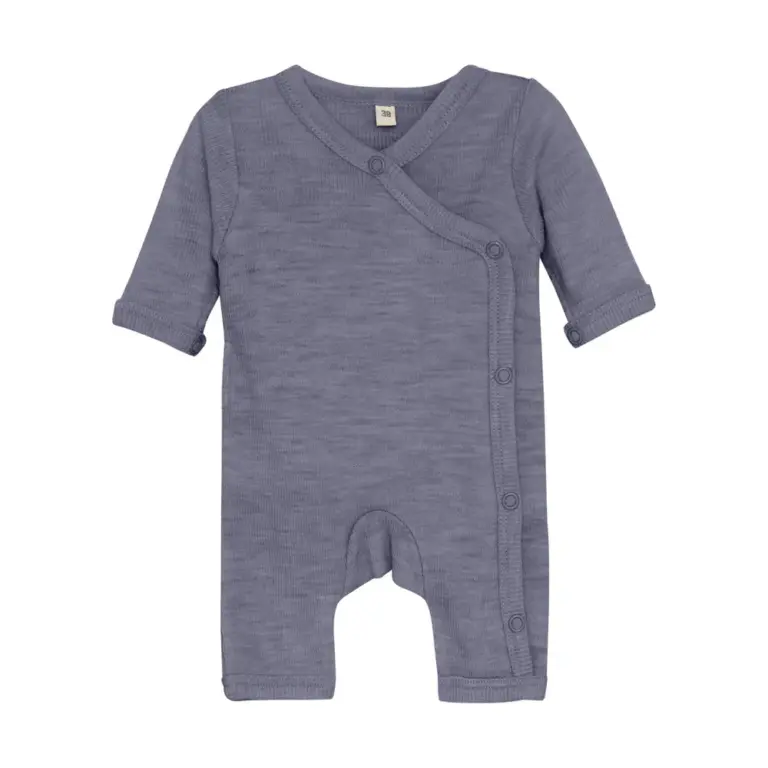 BeKids Uld Jumpsuit - Solid - Folkstone Gray Melange - 38