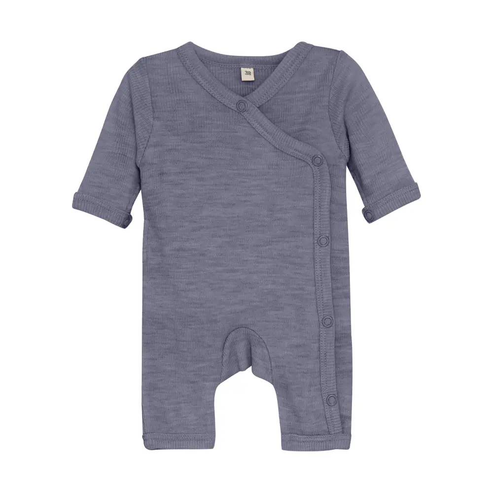BeKids Uld Jumpsuit - Solid - Folkstone Gray Melange - 38 BeKids Uld Jumpsuit - Solid - Folkstone Gray Melange - 38
