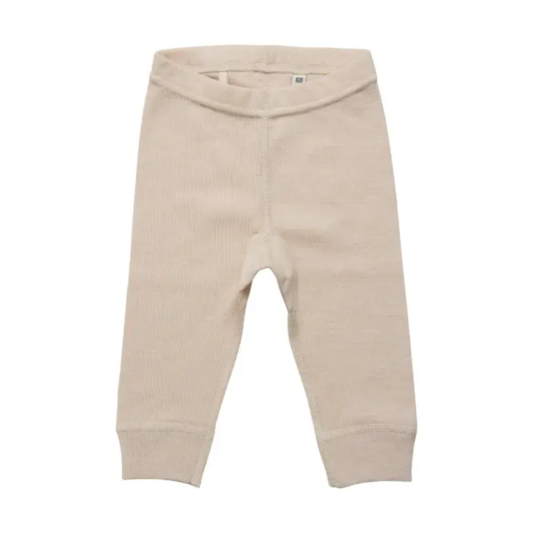 BeKids Uld Leggings - Solid - Sandshell Melange - 80