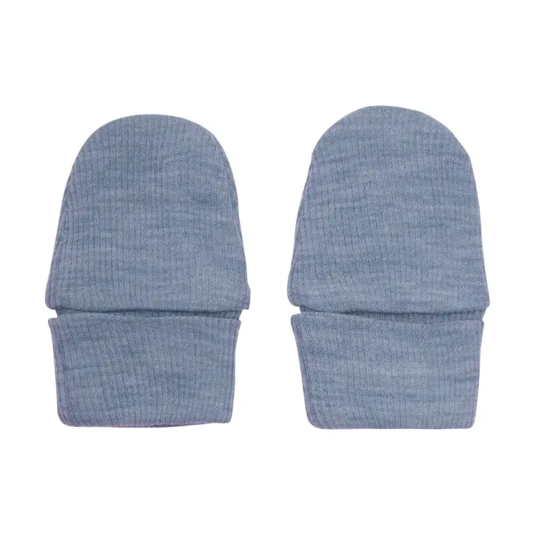 BeKids Uld Vanter - Solid - Folkstone Gray Melange - 70/80