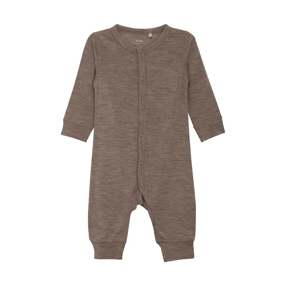 BeKids Uld jumpsuit - Leafless Tree Melange - 100 BeKids Uld jumpsuit - Leafless Tree Melange - 100