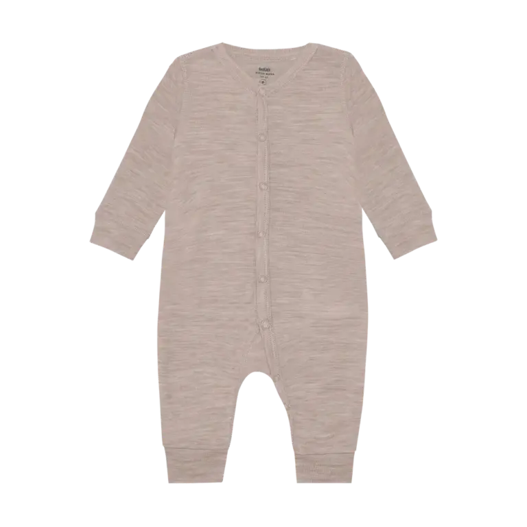 BeKids Uld jumpsuit - Mocha Meringue Melange - 60