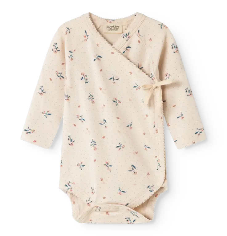 Belita Langærmet Body - Roses - 68/6 MDR.