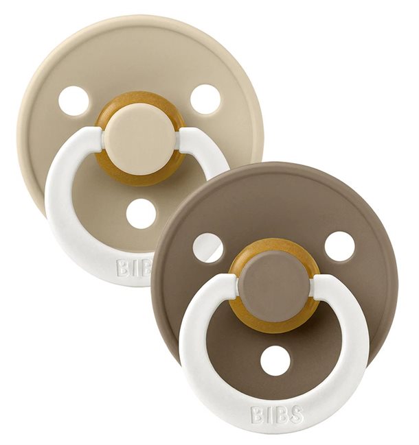 Bibs Sutter - Glow - Str. 1 - Vanilla & Dark Oak - 2-pak