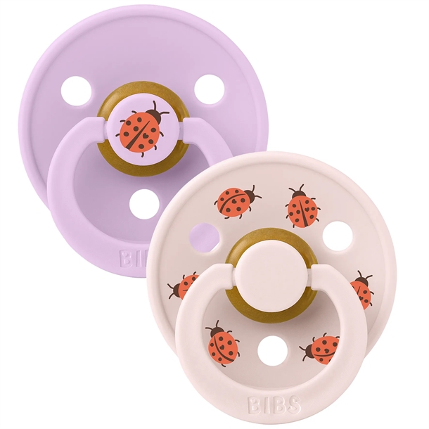 Bibs Sutter - Str. 2 - Studio Colour - 2-pak - Mariehøns - Violet Sky/Petal