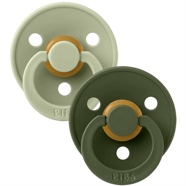 Bibs sutter - Str. 2 - Colour - 2-pak - Sage/Hunter Green