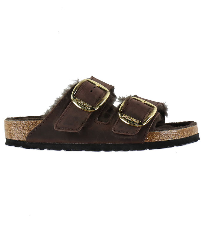 Birkenstock Sandaler - Arizona Big Buckle Shearling - Habana