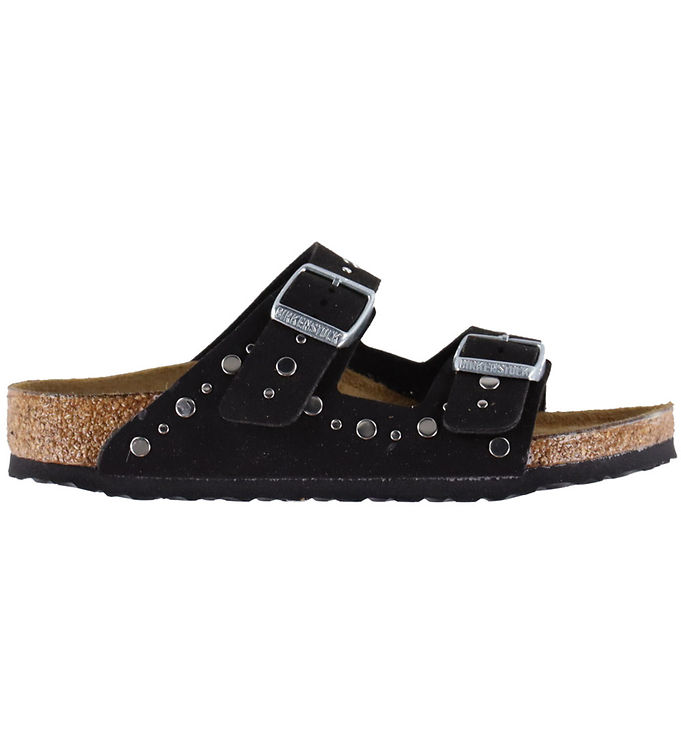 Birkenstock Sandaler - Arizona Rivet - Soft Birki Black