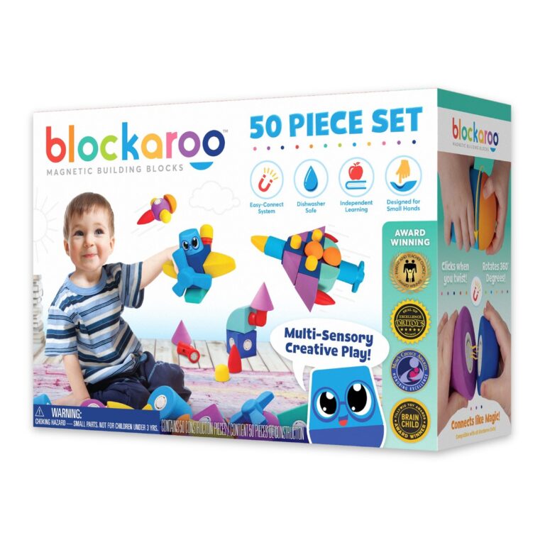 Blockaroo | Magnetklodser af skum - Builder, 50 stk