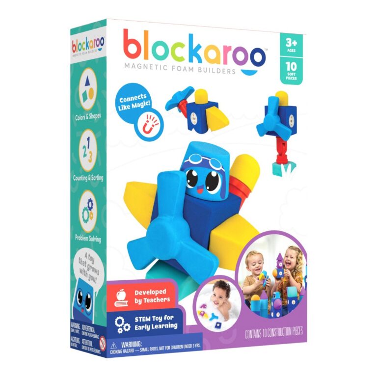 Blockaroo | Magnetklodser af skum - Fly, 10 stk