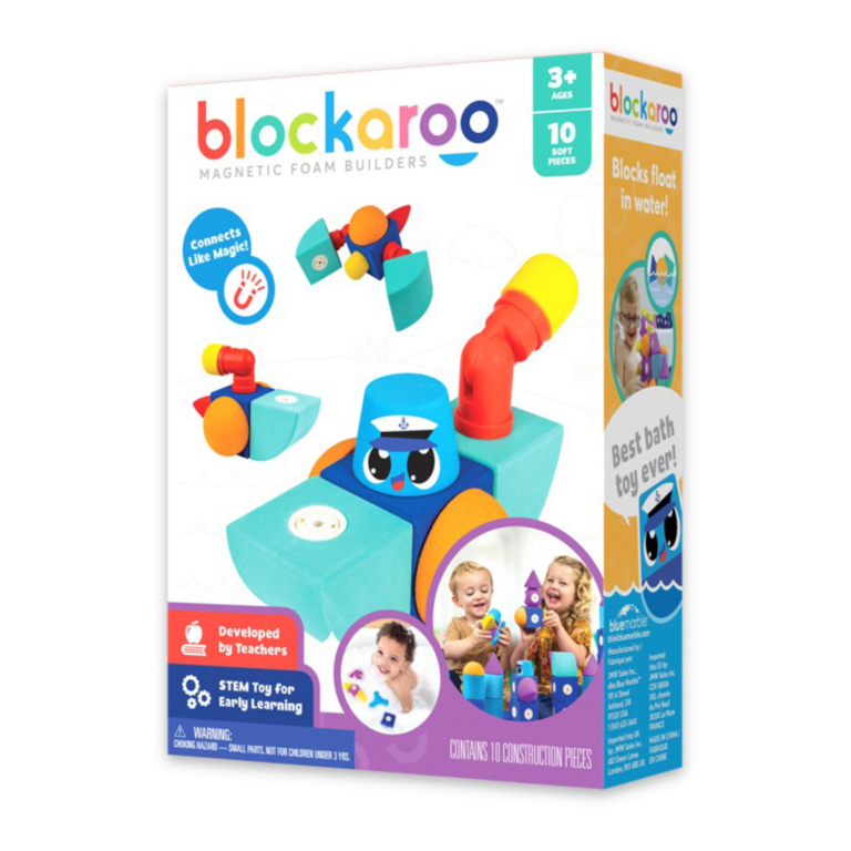 Blockaroo | Magnetklodser af skum - Slæbebåd, 10 stk