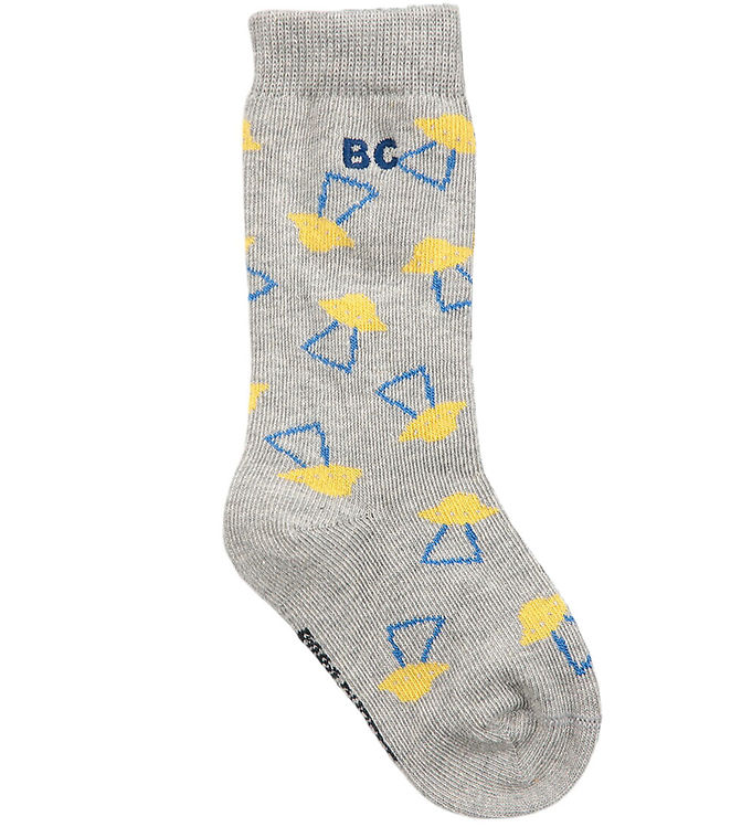 Bobo Choses Strømper - Pixel Abduction - Heather Grey