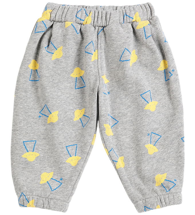 Bobo Choses Sweatpants - Pixel Abduction - Light Heather Grey Bobo Choses Sweatpants - Pixel Abduction - Light Heather Grey