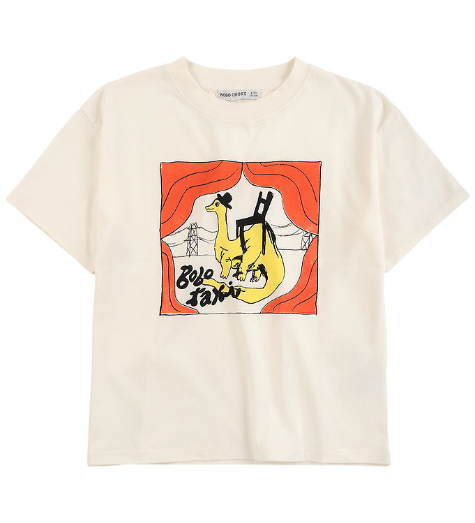 Bobo Choses T-shirt - Taxi Saurus - Off White Bobo Choses T-shirt - Taxi Saurus - Off White
