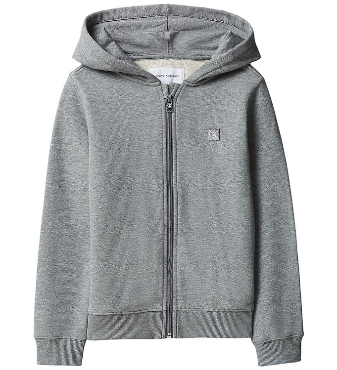 Calvin Klein Cardigan - Mini Badge - Medium Grey/ Heather Grey