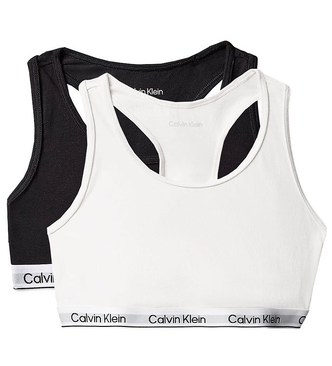 Calvin Klein Toppe - 2-pak - Black/Bright White