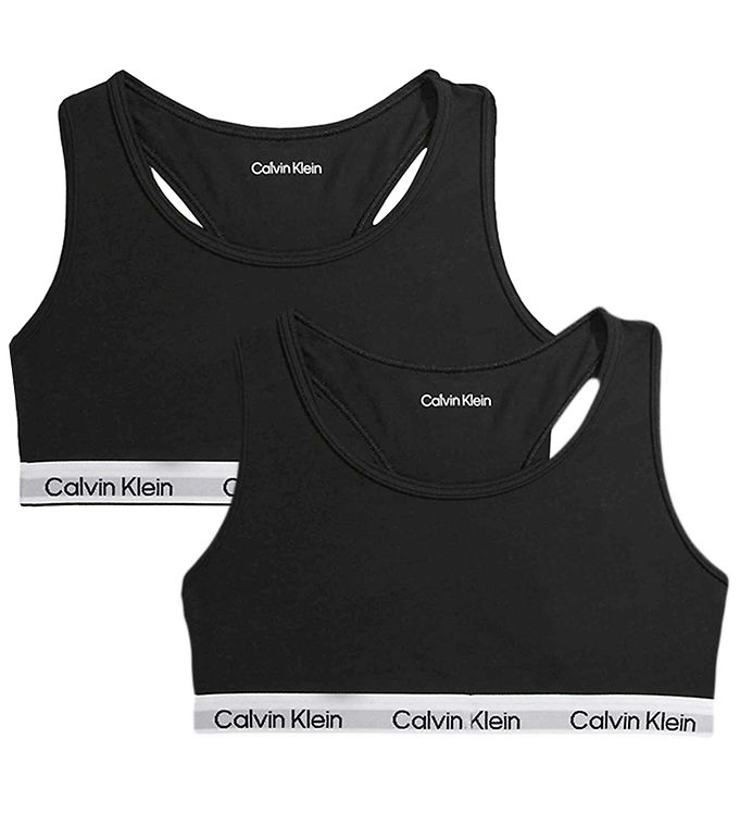 Calvin Klein Toppe - 2-pak - Sort Calvin Klein Toppe - 2-pak - Sort