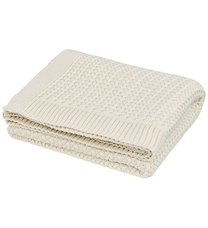 Cam Cam Babytæppe - Strik - Harper - Off White
