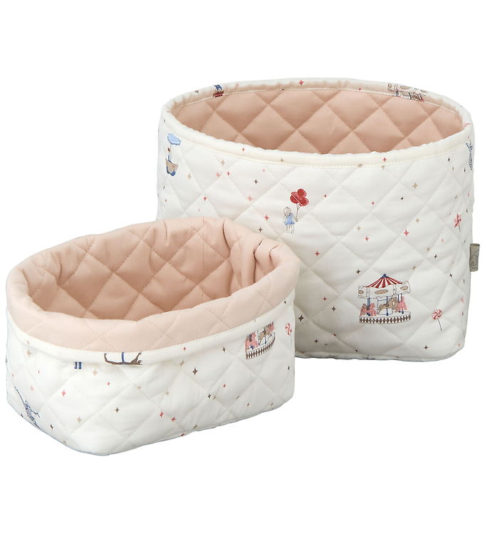 Cam Cam Opbevaringskurve - Quiltet - 22x15/24x17 cm - 2-pak - Ca Cam Cam Opbevaringskurve - Quiltet - 22x15/24x17 cm - 2-pak - Ca