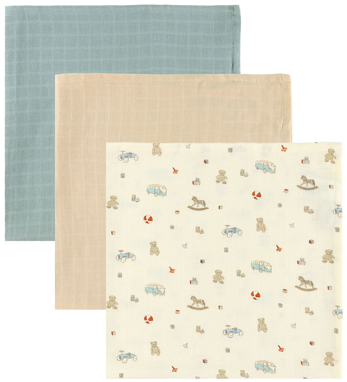 Cam Cam Stofbleer - Musselin - 70x70 cm - 3-Pak - Vintage Toys Cam Cam Stofbleer - Musselin - 70x70 cm - 3-Pak - Vintage Toys