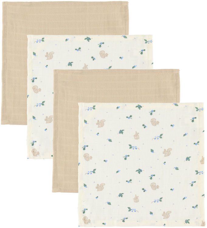 Cam Cam Vaskeklude - Musselin - 4-pak - Blueberries Cam Cam Vaskeklude - Musselin - 4-pak - Blueberries