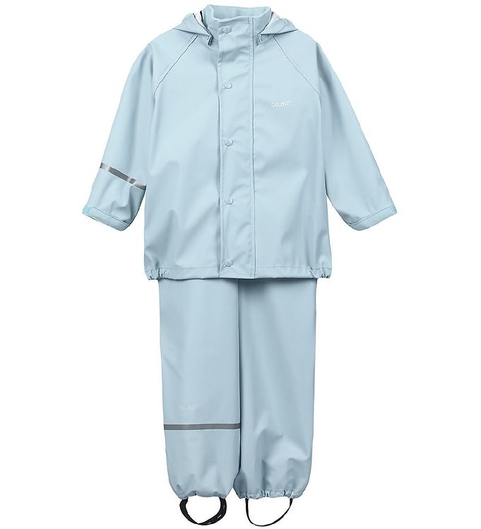CeLaVi Regntøj m. Seler - PU - Cerulean