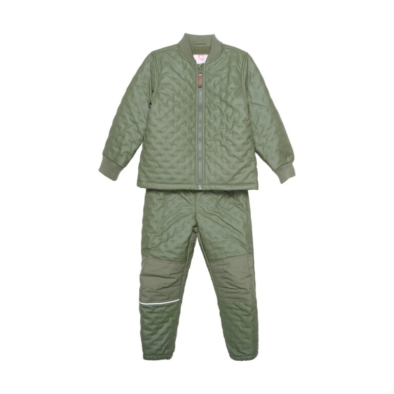 Celavi Coated Termosæt M/fleece- Army - 80