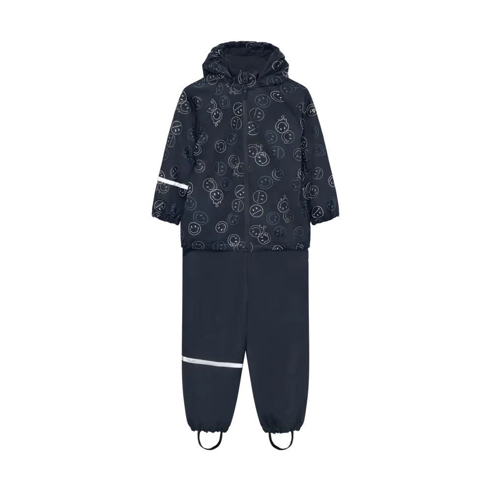 Celavi Regn Sæt m. Fleece - Navy - 90