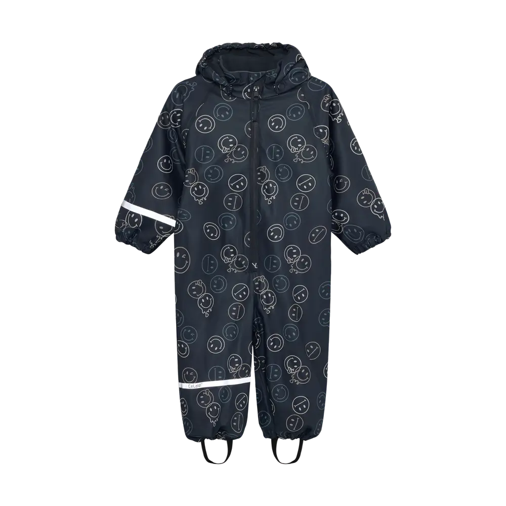 Celavi Regndragt m. Fleece - Navy - 100