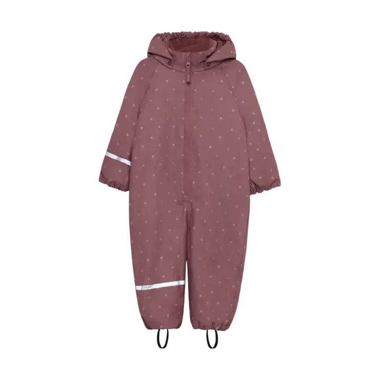 Celavi Regndragt m. Fleece - Rose Brown - 100