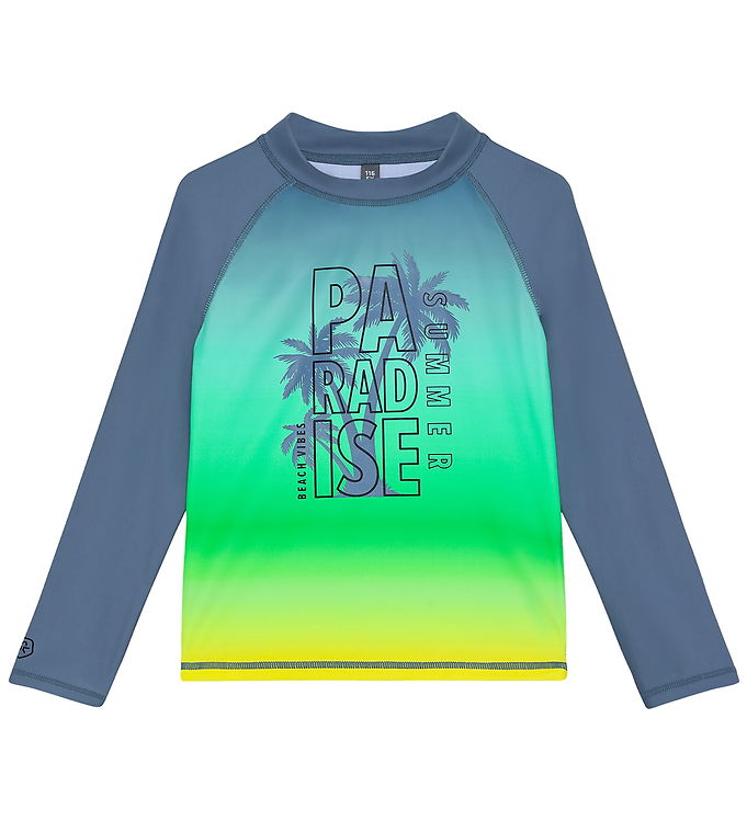 Color Kids Badebluse - Coronet Blue m. Print Color Kids Badebluse - Coronet Blue m. Print