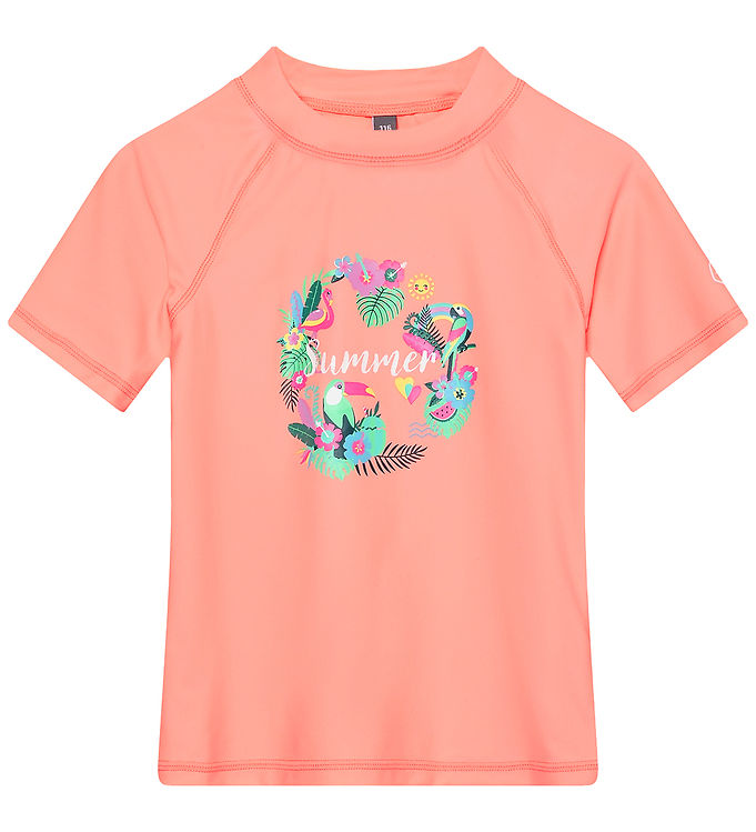 Color Kids Badebluse - Peach Pink m. Print Color Kids Badebluse - Peach Pink m. Print