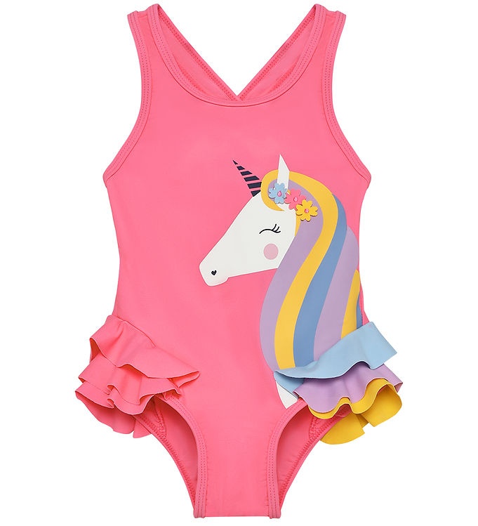 Color Kids Badedragt - Pink Lemonade m. Enhjørning